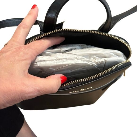 Kate Spade Dome Backpack. Black Saffiano Leather. New With Tags!!! - Picture 8 of 13